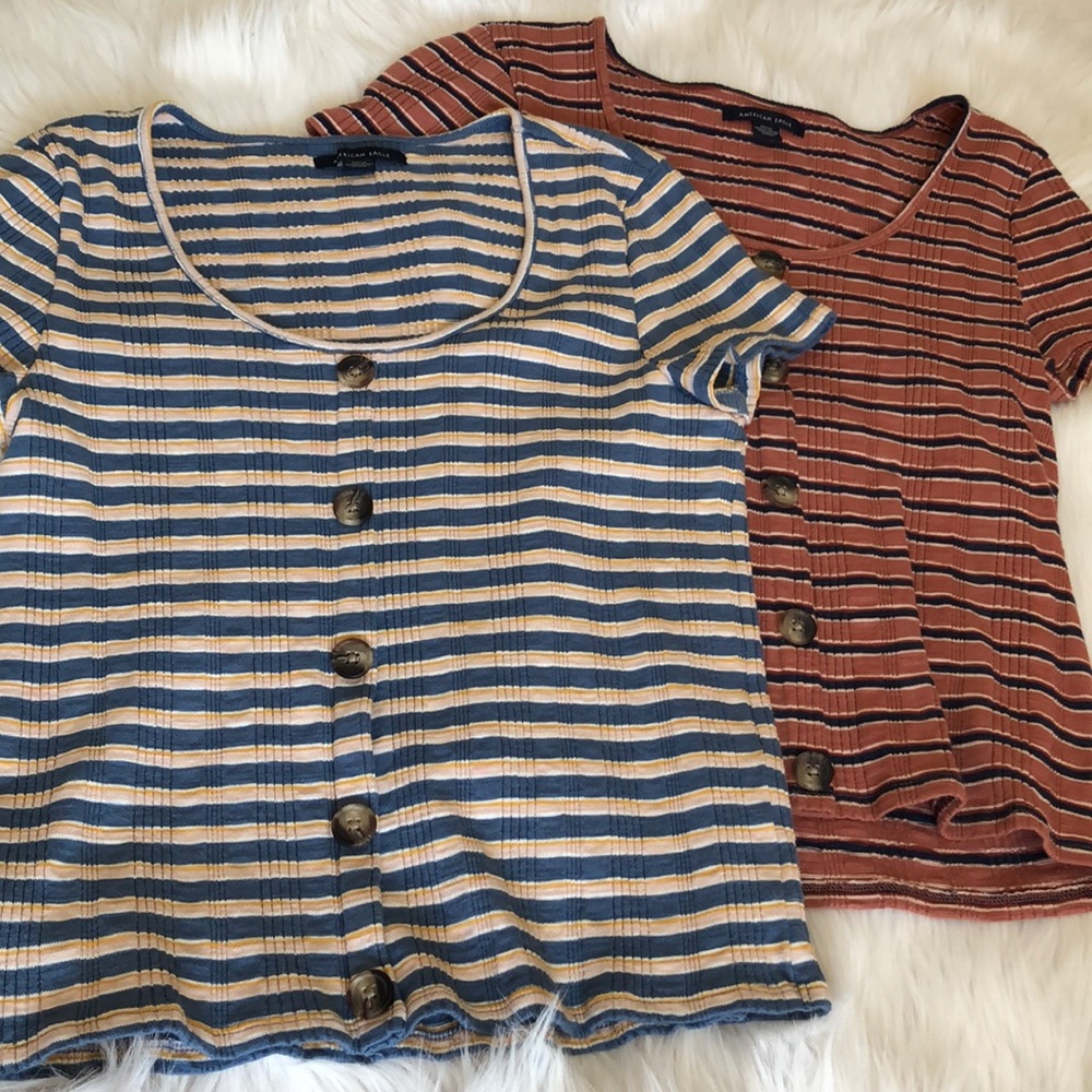 2 american eagle tops.